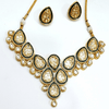 Designer High Quality Polki Stone Ceremonial Choker Necklace Set