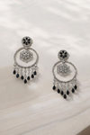 American Daimond / cubic zirconium , Chandlier  Black Onyx Stone Party Danglers