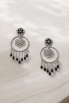 American Daimond / cubic zirconium , Chandlier  Black Onyx Stone Party Danglers