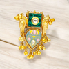 Lotus Enamel Heritage Fusion Adjustable Ring