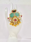 Floral Motif Heritage Inspired Fusion Adjustable Ring