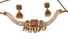 Carat Polish Moissanite Stones Bird motifs choker necklace set