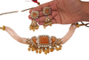 Carat Polish Moissanite Stones Bird motifs choker necklace set