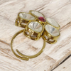Moissanite Floral Statement Ring