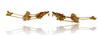 Kashmiri Style Chain Ghungroo Drops Gold finish Drop Earrings .