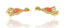 Designer Moissonite Stones Gold Foil Choker  Premium Necklace Set