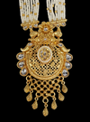 Premium Gold Finish Heritage Aesthetics Long Haram Necklace Set