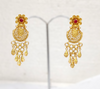 Premium Gold Finish Heritage Aesthetics Long Haram Necklace Set