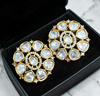 Premium Moissanite With Cubic Zirconia Stones Oversized Studs