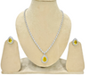 Radiant Yellow Pear- Cut  Zirconia , Yellow Sapphire String Necklace Set