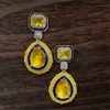 Fashion Cubic Zirconium Gemstones Drop Danglers .