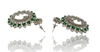 Chandlier Style American Diamond Emerald Stone Party Danglers .