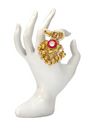 Regal Kundan Ghungroo Heritage  Statement Ring