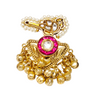 Regal Kundan Ghungroo Heritage  Statement Ring