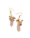 Contemporary Pastel Bloom Vibrant Onyx Beaded Choker set .