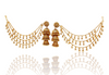Premium Gold Polish Maharani Beadwoven Choker Bridal Set