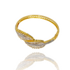 Premium Baguette Stones Leaf Motif Cubic Zirconia Bracelet
