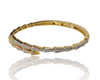 Contemporary Arrow Motif Cubic Zirconia Openable Bracelet
