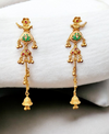 Regal Heritage Lotus Motif Drop Danglers