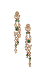 Carat Polish Premium Kundan Stones Chandlier Style Danglers