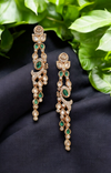 Carat Polish Premium Kundan Stones Chandlier Style Danglers