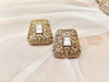 Royal Antique Gold-Plated Filigree Choker Necklace Set with Matching Studs