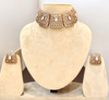 Royal Antique Gold-Plated Filigree Choker Necklace Set with Matching Studs