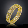 Imperial Premium Moissanite Floral Filgree Pattern Statement Bangles